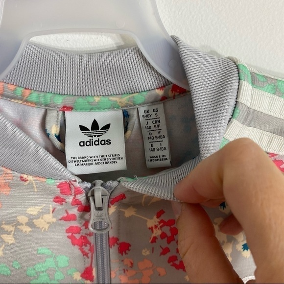 Adidas Originals Big Kids Cropped Track Jacket Small - Picture 4 of 5